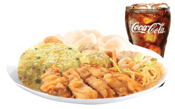 Chinese Style Pork Chop Lauriat with Drink