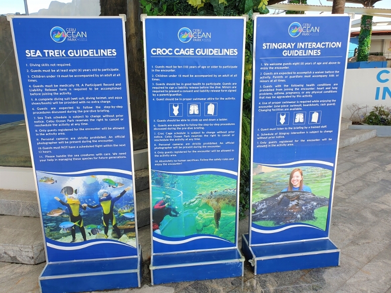 セブ・オーシャンパーク（Cebu Ocean Park）各種体験ゾーン